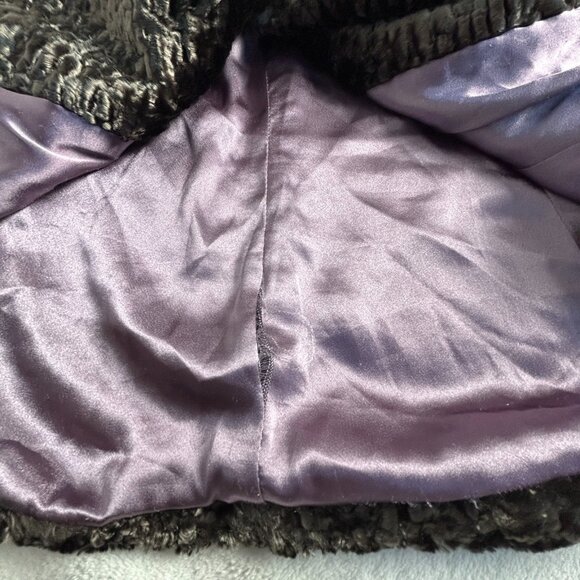 Wendy Hil Women's Long Sleeve Faux Fur Coat Jacket Collared Lined Brown Size 4 - Picture 4 of 10